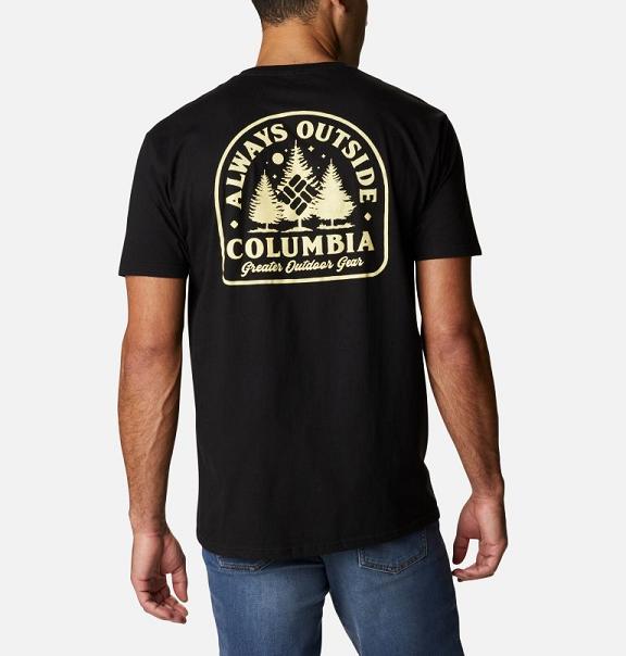 Columbia Backpacking T-Shirt Men Black USA (US1848490)